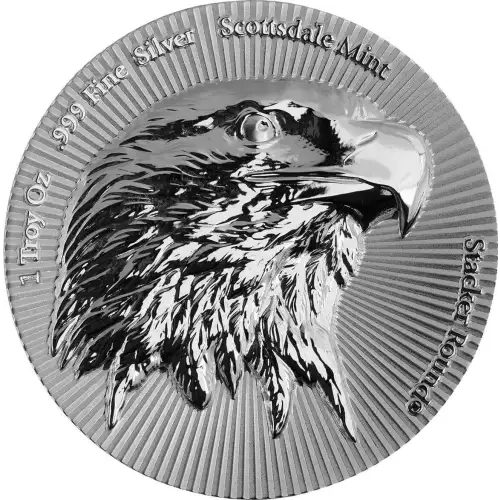 1 oz Eagle Scottsdale Stacker - Silver Round (3)