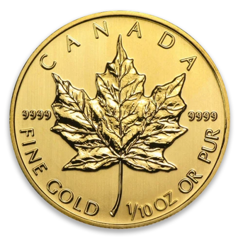 Any Year 1/10oz Canadian Gold Maple Leaf