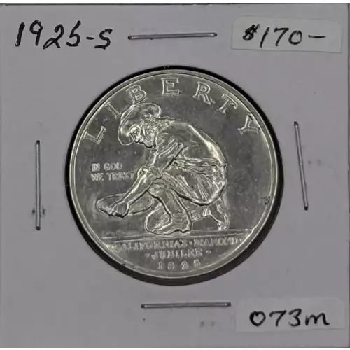 Classic Commemorative Silver--- California Diamond Jubilee 1925 -Silver- 0.5 Dollar