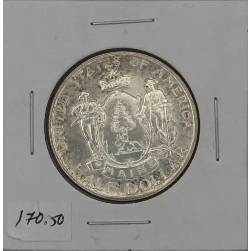 Classic Commemorative Silver--- Maine Centennial 1920-Silver- 0.5 Dollar