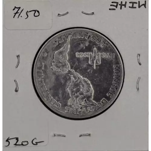 Classic Commemorative Silver--- Monroe Doctrine Centennial 1923 -Silver- 0.5 Dollar
