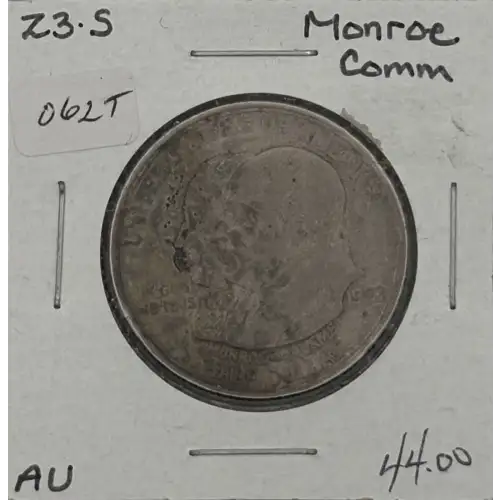 Classic Commemorative Silver--- Monroe Doctrine Centennial 1923 -Silver- 0.5 Dollar