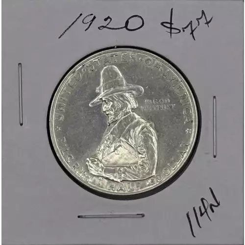Classic Commemorative Silver--- Pilgrim Tercentenary 1920-1921-Silver- 0.5 Dollar
