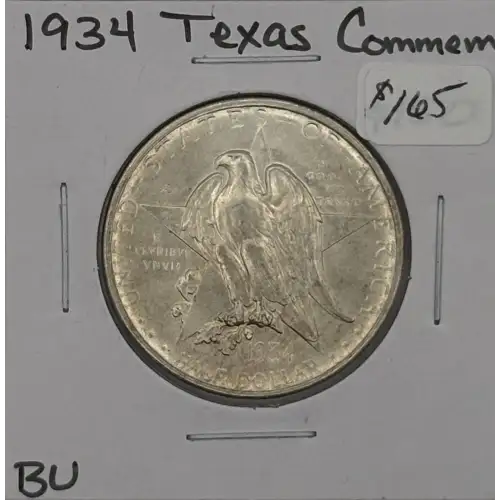 Classic Commemorative Silver--- Texas Independence Centennial 1934-1938-Silver- 0.5 Dollar