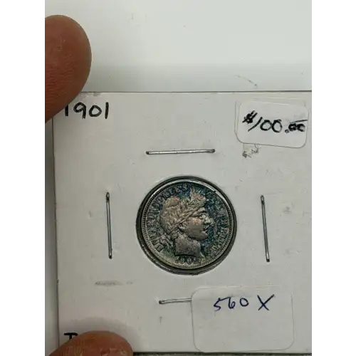 Dimes---Barber or Liberty Head 1892-1916 -Silver- 1 Dime