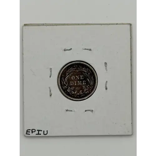 Dimes---Barber or Liberty Head 1892-1916 -Silver- 1 Dime (2)