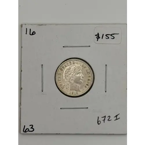 Dimes---Barber or Liberty Head 1892-1916 -Silver- 1 Dime