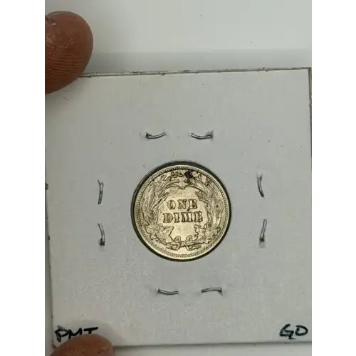 Dimes---Barber or Liberty Head 1892-1916 -Silver- 1 Dime (3)