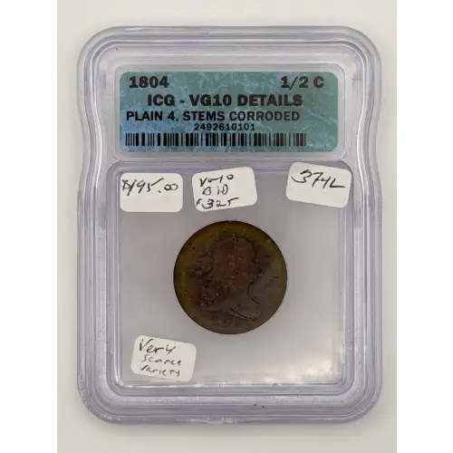 Half Cent Draped Bust-1800-08 -Copper