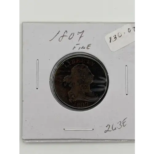 Half Cent Draped Bust-1800-08 -Copper