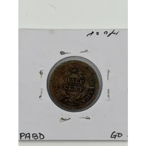 Half Cents -Braided Hair 1840-57 -Copper