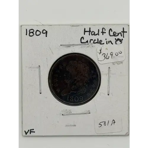 Half Cents -Classic Head 1809-36 -Copper