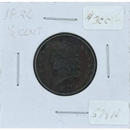 Half Cents -Classic Head 1809-36 -Copper