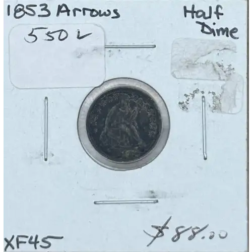 Half Dimes---Liberty Seated 1837-1873-Silver- 0.5 Dime