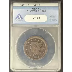 Large Cents - Braided Hair Cent (1839-1857)