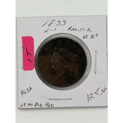 Large Cents-Coronet Head 1816-1839