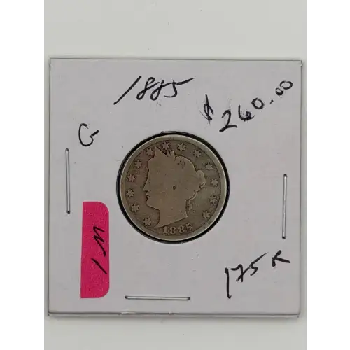 Nickel Five Cent Pieces-Liberty Head 1883-1913