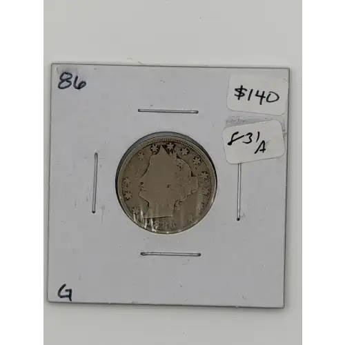 Nickel Five Cent Pieces-Liberty Head 1883-1913