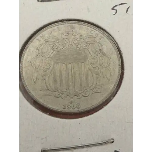 Nickel Five Cent Pieces-Shield 1866-1883