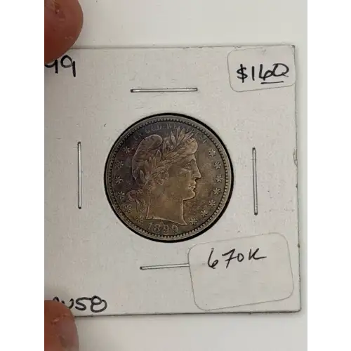 Quarter Dollars---Barber or Liberty Head