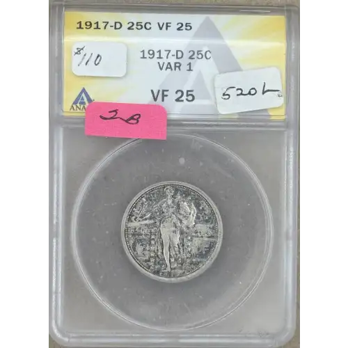 Quarter Dollars---Standing Liberty