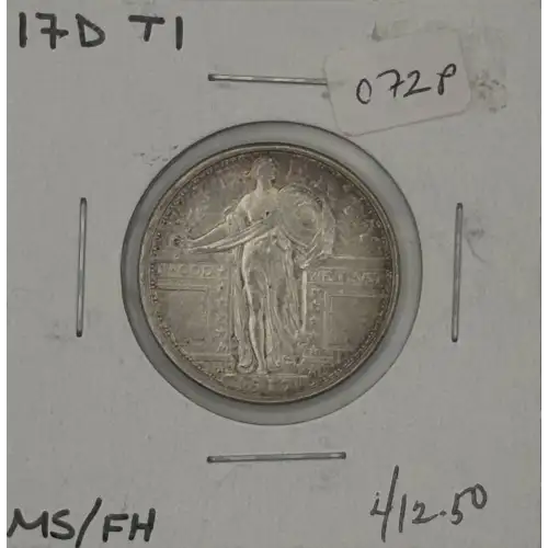 Quarter Dollars---Standing Liberty