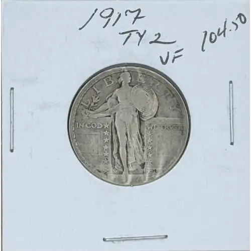 Quarter Dollars---Standing Liberty