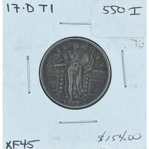 Quarter Dollars---Standing Liberty