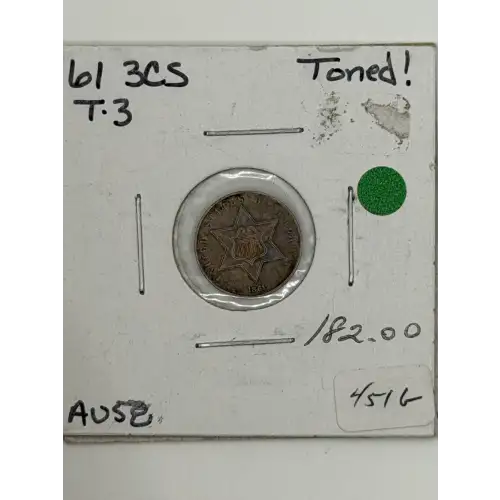 Silver Three Cent Pieces Trimes-1851-1873