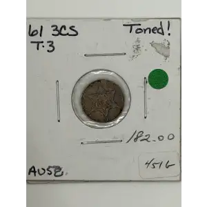 Silver Three Cent Pieces Trimes-1851-1873