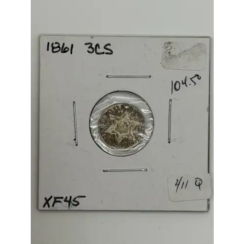 Silver Three Cent Pieces Trimes-1851-1873