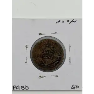 Half Cents -Braided Hair 1840-57 -Copper