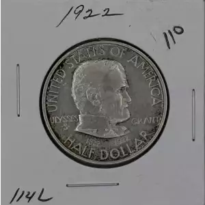 Classic Commemorative Silver--- Grant Memorial 1922 -Silver- 0.5 Dollar