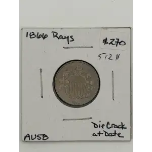 Nickel Five Cent Pieces-Shield 1866-1883