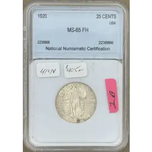 Quarter Dollars---Standing Liberty