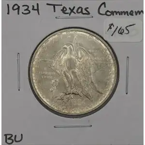 Classic Commemorative Silver--- Texas Independence Centennial 1934-1938-Silver- 0.5 Dollar