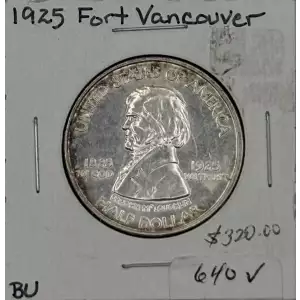Classic Commemorative Silver--- Fort Vancouver Centennial 1925 -Silver- 0.5 Dollar