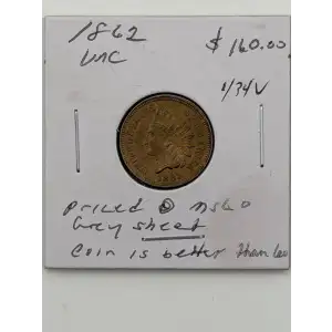 Small Cents-Indian Head 1859-1909 -Copper