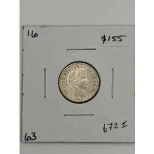 Dimes---Barber or Liberty Head 1892-1916 -Silver- 1 Dime