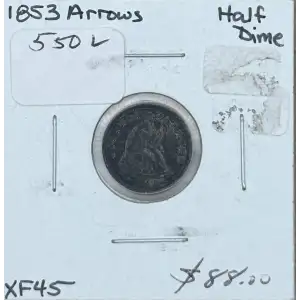 Half Dimes---Liberty Seated 1837-1873-Silver- 0.5 Dime