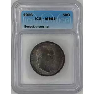 Classic Commemorative Silver--- Sesquicentennial of American Independence 1926 -Silver- 0.5 Dollar