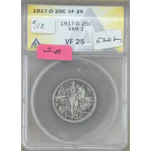 Quarter Dollars---Standing Liberty