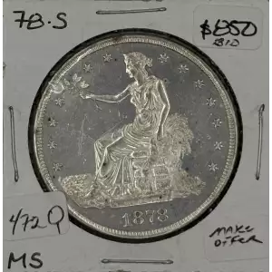 Trade Dollars---Trade Dollars 1873-1885 -Silver- 1 Dollar