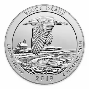 2018 5 oz America the Beautiful Silver Block Island National Wildlife Refuge of Rhode Island (2)