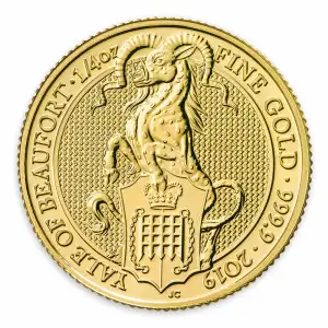 2019 1/4oz Britain Queen's Beast: The Yale of Beaufort (2)