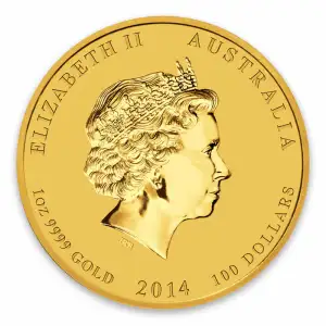 2014 1oz Australian Perth Mint Gold Lunar II: Year of the Horse (2)