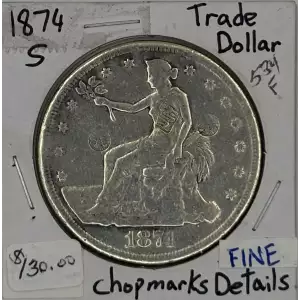 Trade Dollars---Trade Dollars 1873-1885 -Silver- 1 Dollar