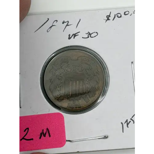 Two cent pieces-Two cent pieces 1864-73 -Copper